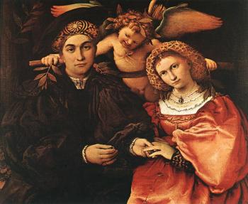 Lorenzo Lotto : Messer Marsilio and his Wife